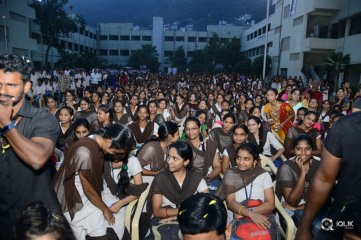 London Babulu Movie Team at KBN College Vijayawada